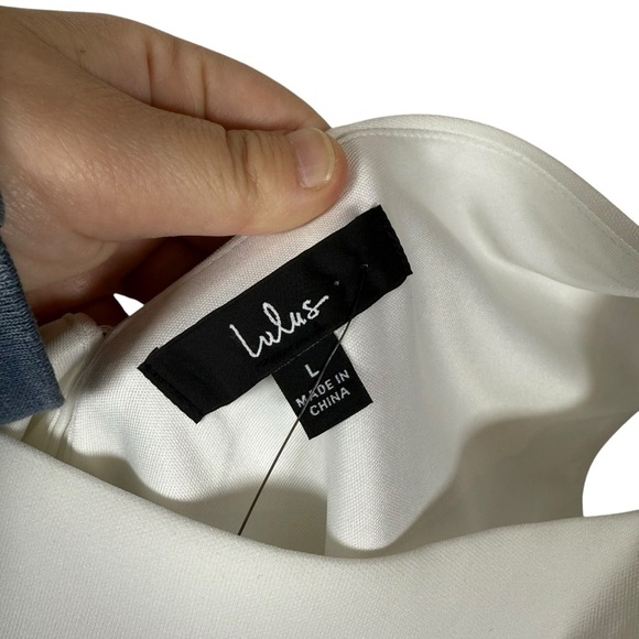 Lulu's White Mini Dress - Picture 6 of 12